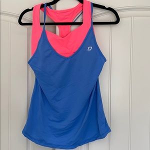 Lorna Jane workout tank with built in bra